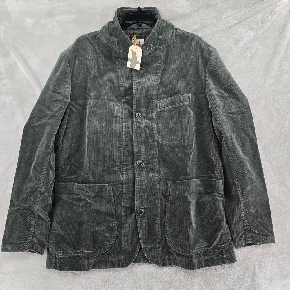 Relwen Cord Trap Blazer Mens XL Green Corduroy Field‎ Jacket Huckberry NEW